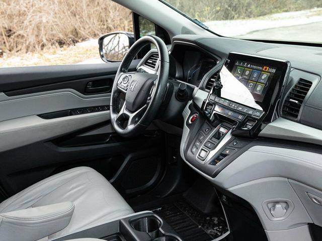 2020 Honda Odyssey EX-L, Modern Steel Metallic, Gray Leather, Third Row - 22980459 - 63