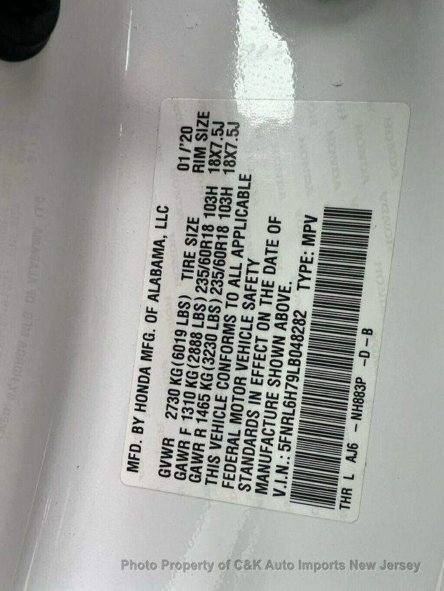 2020 Honda Odyssey EX-L w/Navi/RES Automatic - 22958125 - 51