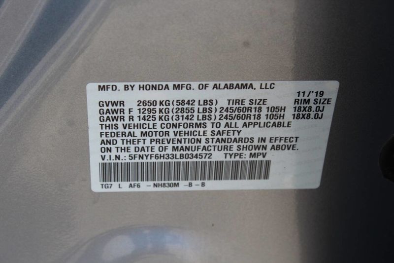 2020 Honda Pilot EX AWD - 22878257 - 28