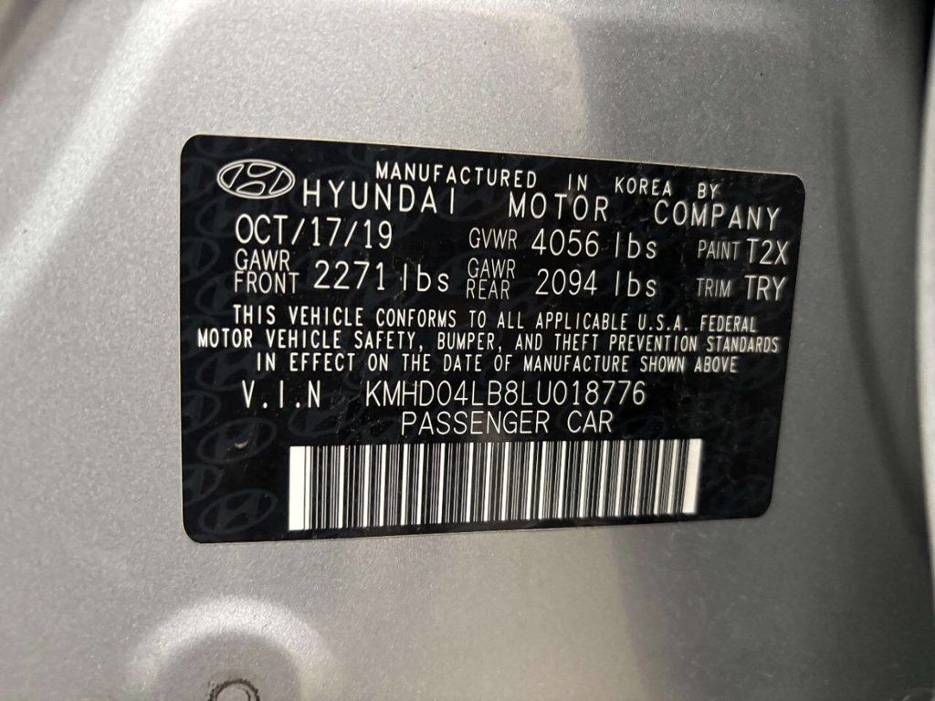 2020 Hyundai Elantra Sport DCT - 23009020 - 35