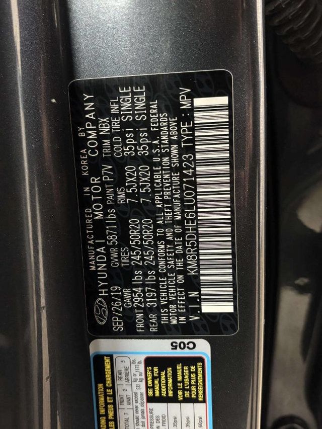 2020 Hyundai Palisade Limited AWD - 23037394 - 42