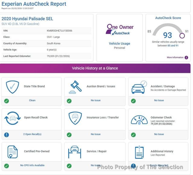 2020 Hyundai Palisade SEL AWD W/ CONVENIENCE PKG - 22976983 - 1