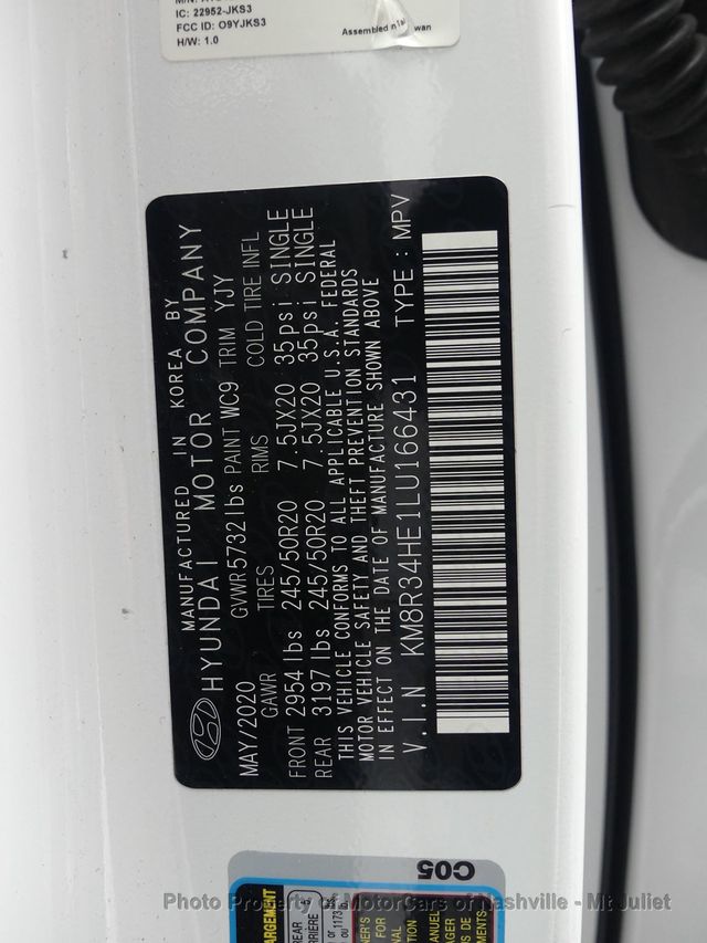 2020 Hyundai Palisade SEL FWD - 22939293 - 54