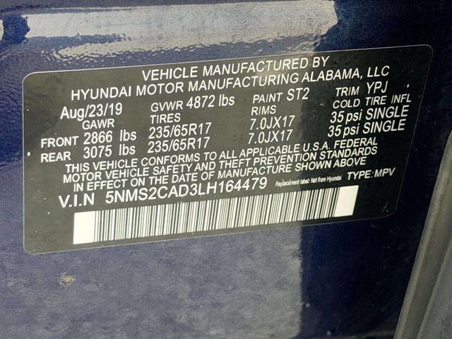 2020 Hyundai Santa Fe SE 2.4L Automatic AWD - 23019060 - 18