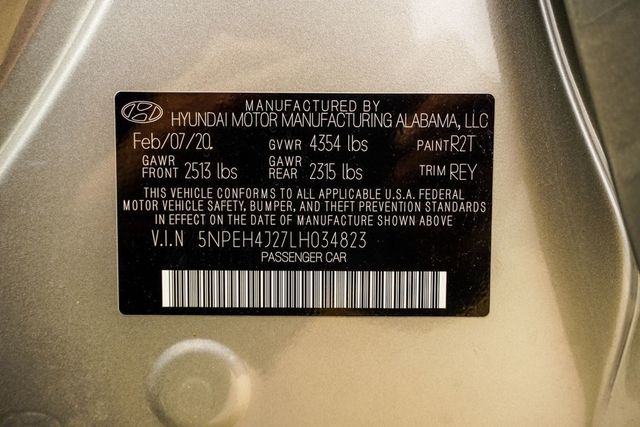 2020 Hyundai Sonata Limited 1.6T - 22971978 - 43