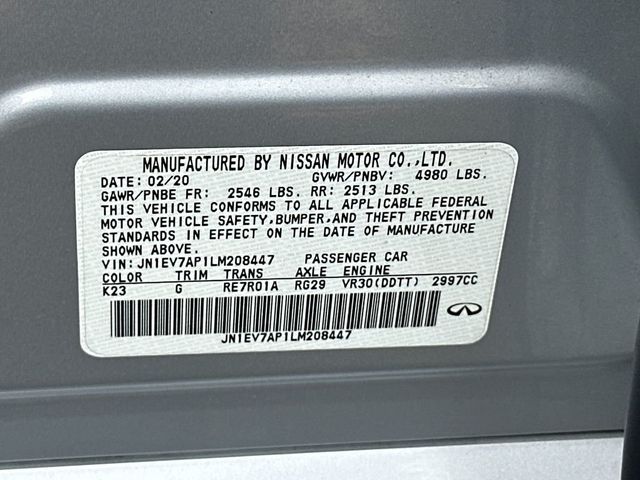 2020 INFINITI Q50 3.0t LUXE RWD - 23036664 - 22