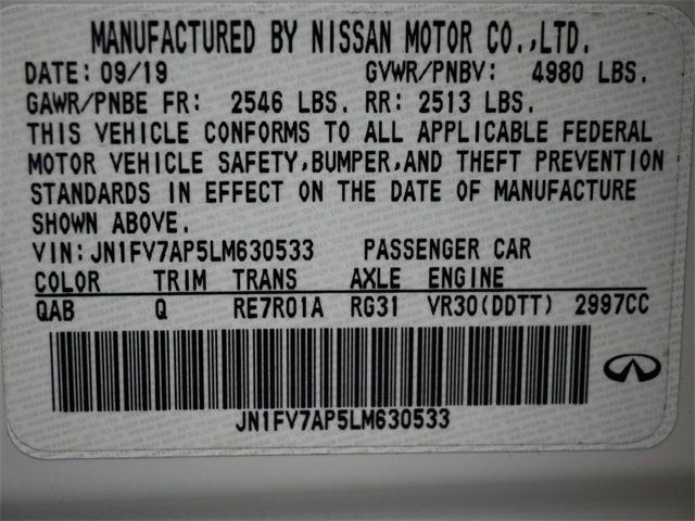 2020 INFINITI Q50 RED SPORT 400 RWD - 22945736 - 7