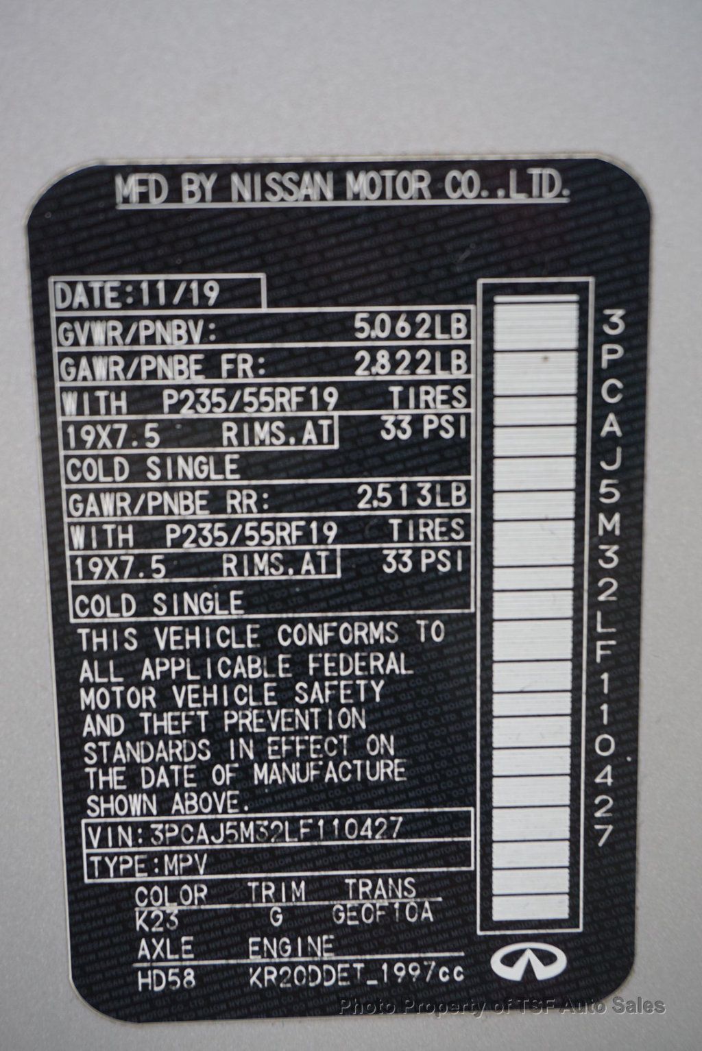 2020 INFINITI QX50 LUXE AWD CARPLAY NAVI REAR CAMERA PANO ROOF HEATED SEATS LOADED! - 23001523 - 45