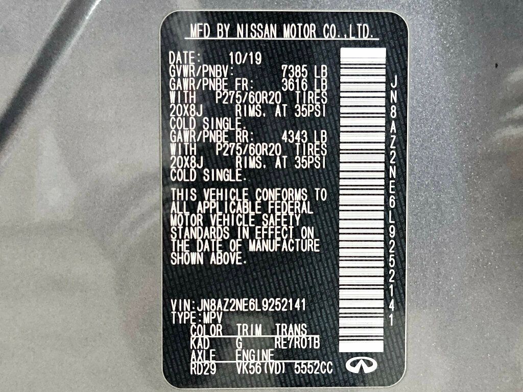 2020 INFINITI QX80 - Image 44