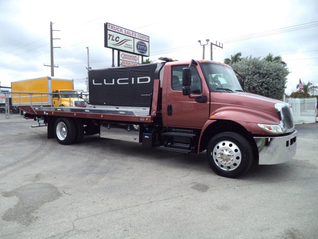 2020 International MV607 w/ Brand New 22' JerrDan 6 Ton XLP Car Carrier Rollback - 22971185 - 1