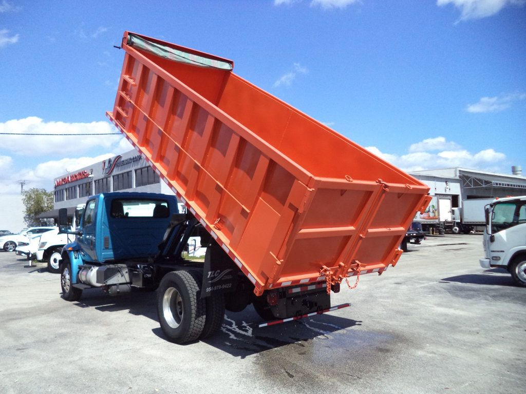 2020 International MV607 w/ New 18ft Steel Trash Dump Body Landscape Dump - 22986396 - 14