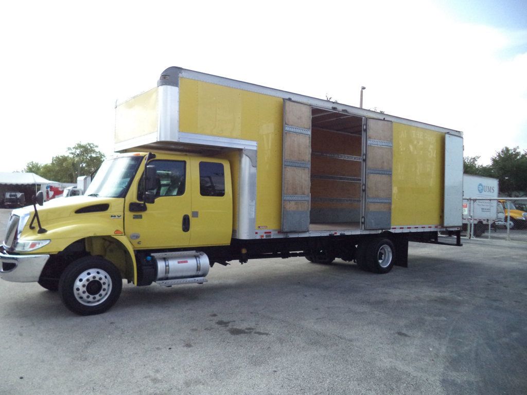 2020 International MV607 Extended Cab w/ 29ft Dry Freight Moving Box Truck w/ Ramp - 23012993 - 33
