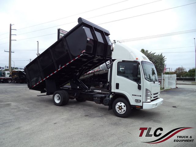 2020 Isuzu NPR Gas w/ New 15ft Landscape Body Steel Dump Truck - 23002737 - 0