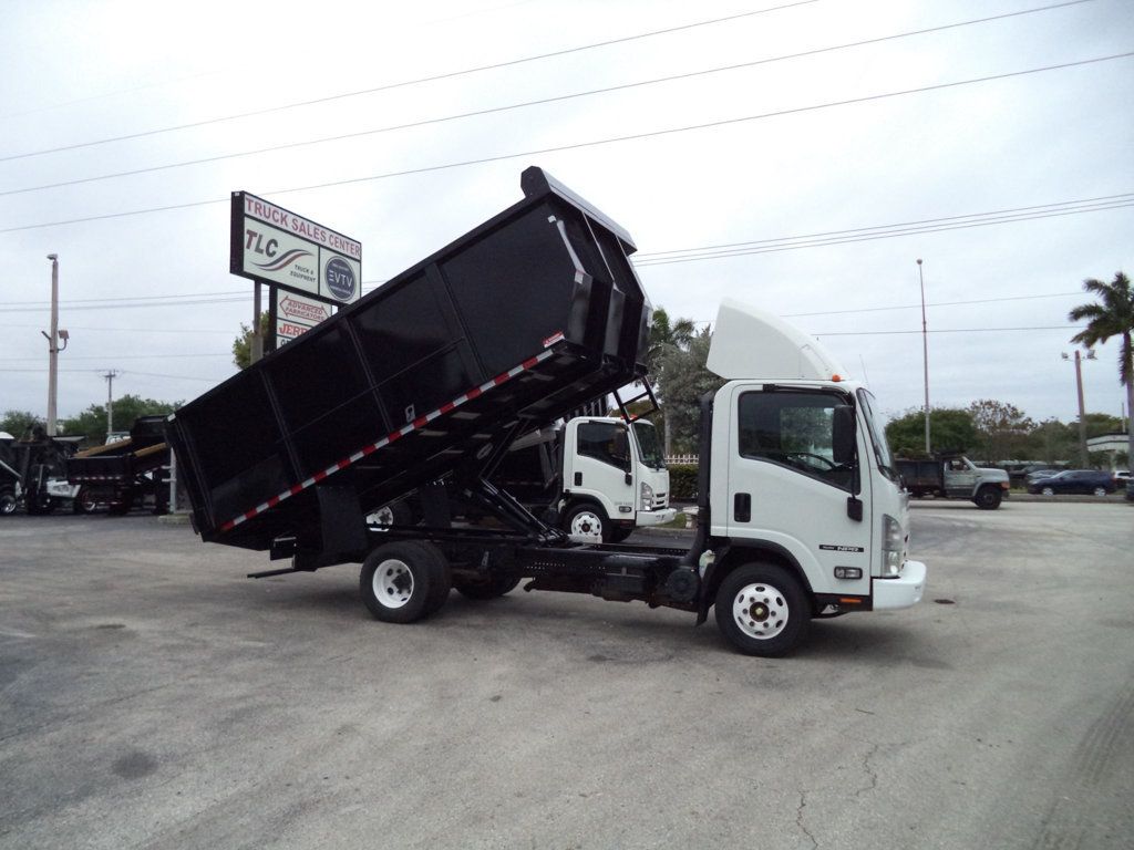 2020 Isuzu NPR Gas w/ New 15ft Landscape Body Steel Dump Truck - 23002737 - 13