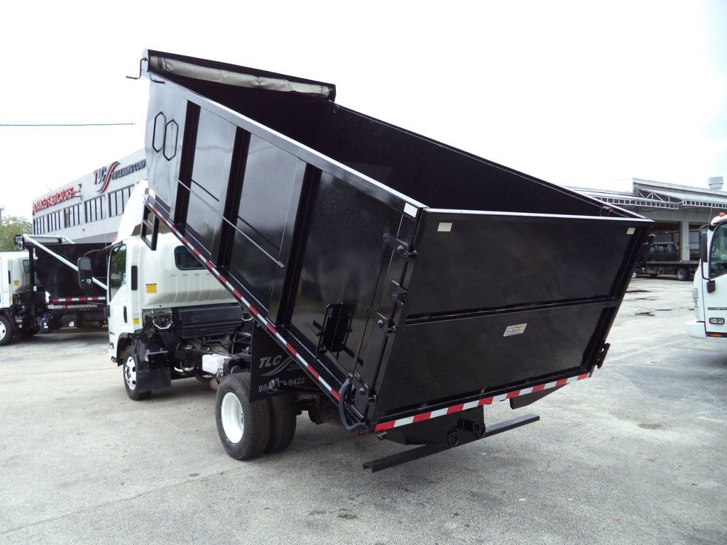 2020 Isuzu NPR Gas w/ New 15ft Landscape Body Steel Dump Truck - 23002737 - 16