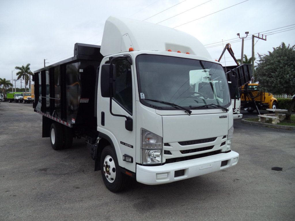 2020 Isuzu NPR Gas w/ New 15ft Landscape Body Steel Dump Truck - 23002737 - 5