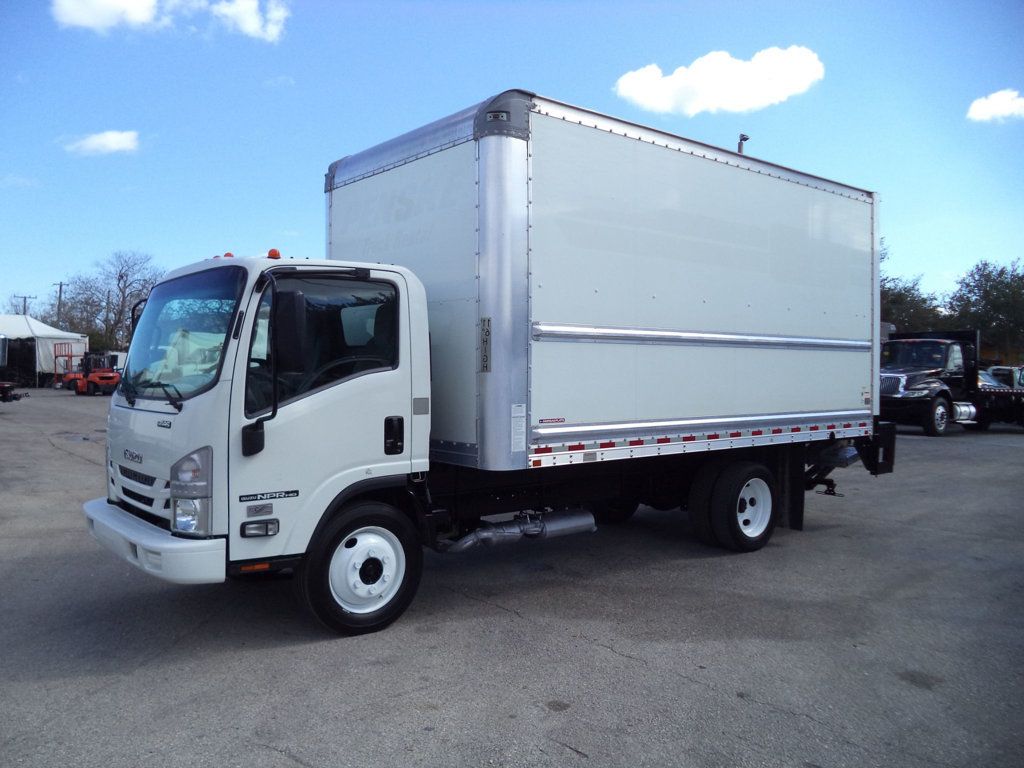2020 Isuzu NPR HD Gas With 16ft Box Truck Dry Cargo Truck & Aluminum Liftgate - 22975925 - 4
