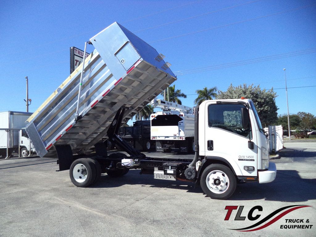 2020 Isuzu NPR HD Gas w/ New 14ft Landscape Body Aluminum Dump Truck - 22983240 | Video 1