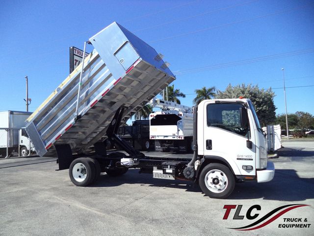 2020 Isuzu NPR HD Gas w/ New 14ft Landscape Body Aluminum Dump Truck - 22983240 - 0