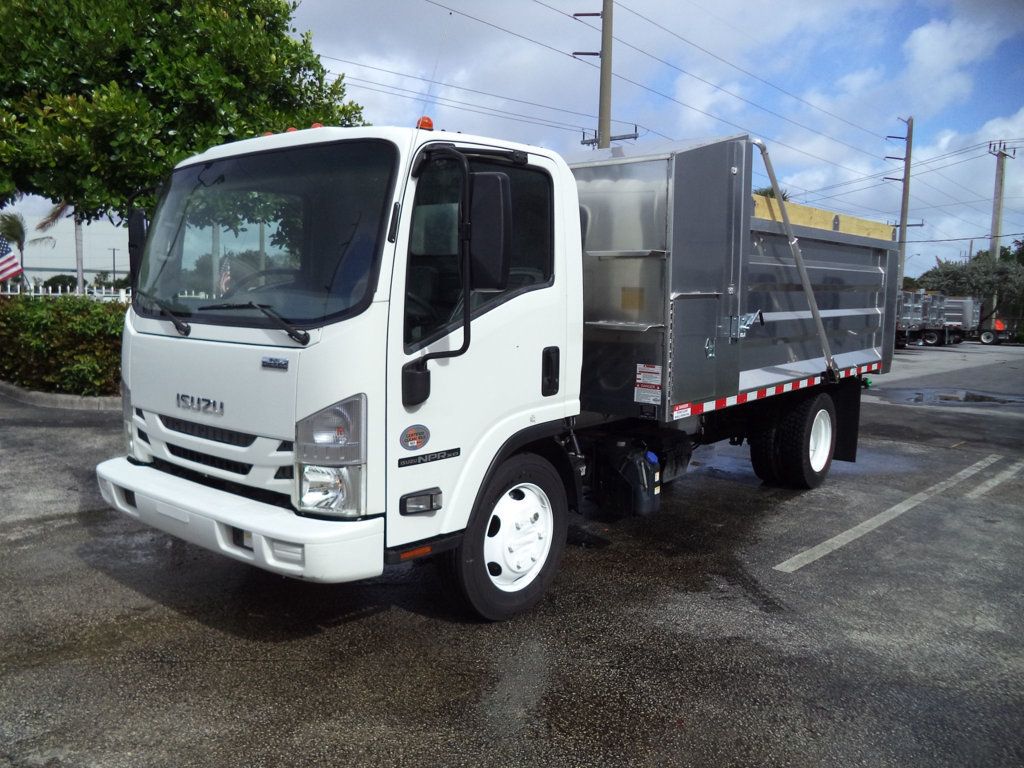 2020 Isuzu NPR XD w/ New 14ft Landscape Body Aluminum Dump Truck - 23013018 - 1