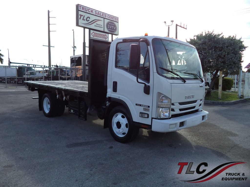 2020 Isuzu NRR w/ 14ft Flatbed Platform Truck - 22953581 | Video 1