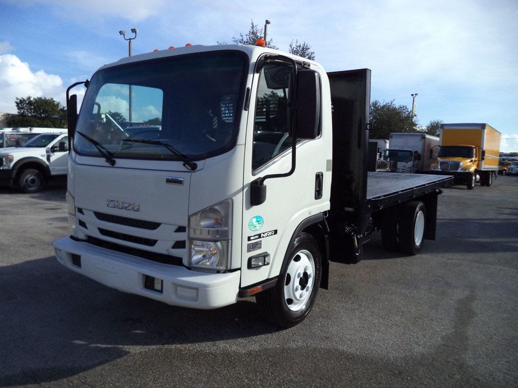 2020 Isuzu NRR w/ 14ft Flatbed Platform Truck - 22953581 - 1