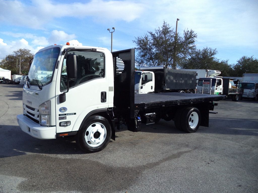2020 Isuzu NRR w/ 14ft Flatbed Platform Truck - 22953581 - 2