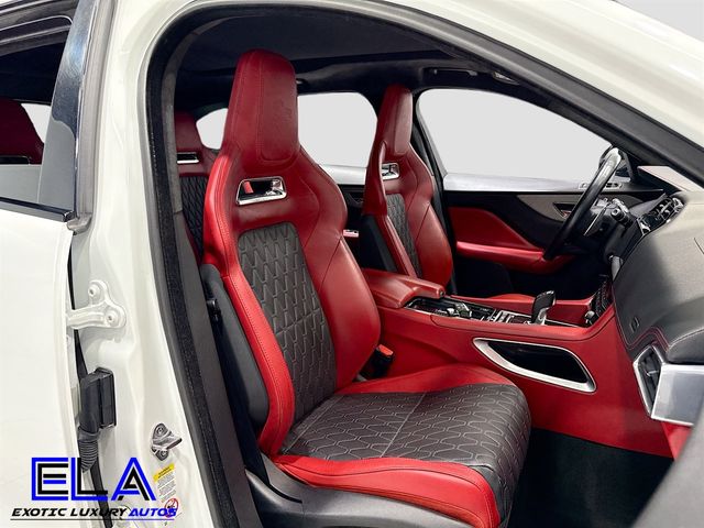 2020 Jaguar F-PACE BUCKETS! RED GUTS! CARBON EVERY WHERE! BLUE CLUSTER! 21INCH WHLS - 22954169 - 34
