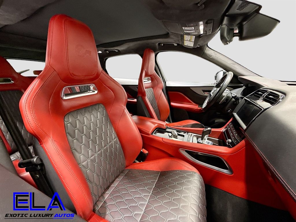 2020 Jaguar F-PACE BUCKETS! RED GUTS! CARBON EVERY WHERE! BLUE CLUSTER! 21INCH WHLS - 22954169 - 40