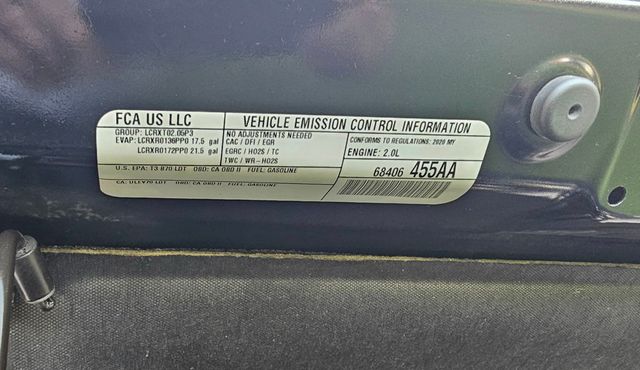 2020 Jeep Wrangler  - 22901166 - 22