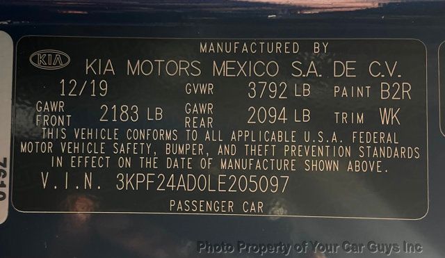 2020 Kia Forte  - 23050509 - 20