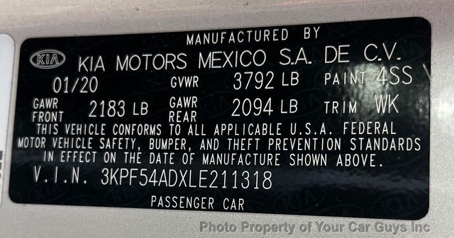 2020 Kia Forte EX IVT - 23081530 - 33