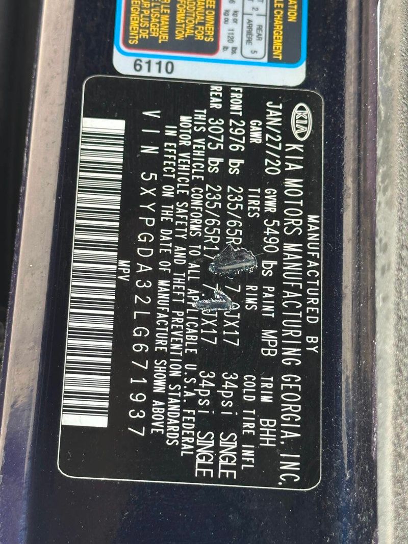 2020 Kia Sorento LX AWD - 22883310 - 17