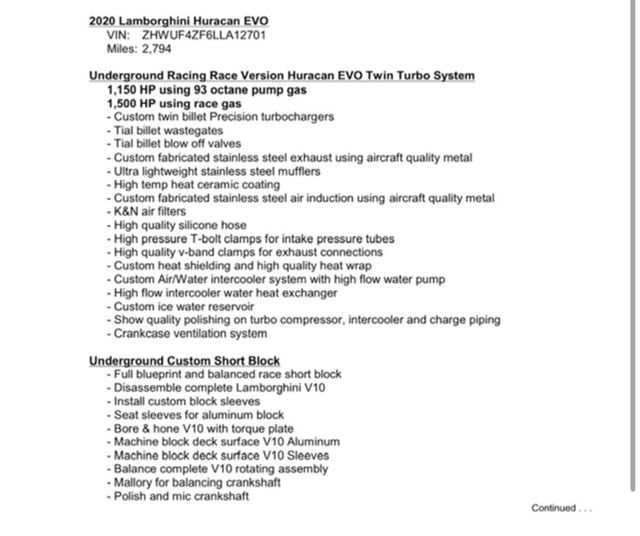 2020 Lamborghini Huracan EVO  - 22989252 - 3