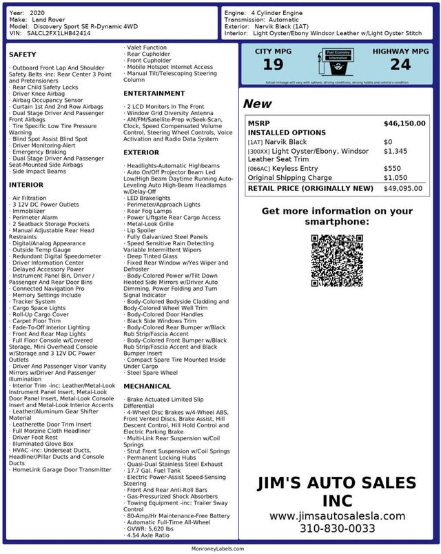 2020 Land Rover Discovery Sport SE R-Dynamic 4WD - 22893821 - 6