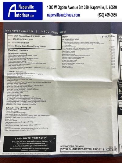 2020 Land Rover Range Rover