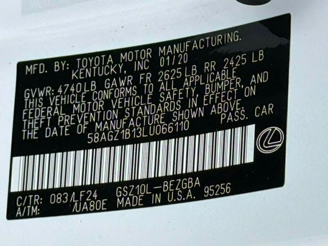 2020 Lexus ES ES 350 F SPORT FWD - 23037130 - 52