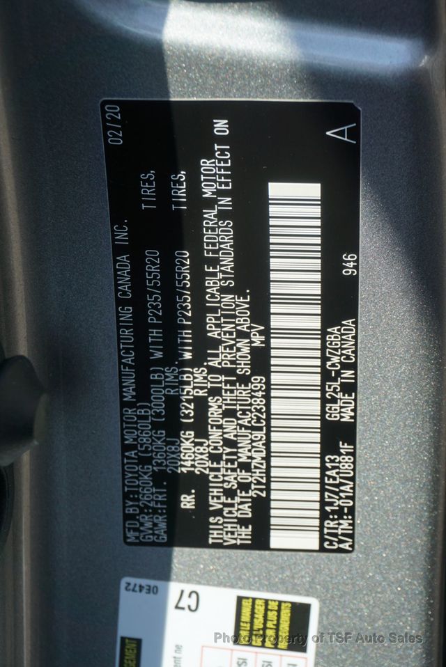 2020 Lexus RX RX 350 AWD CARPLAY NAVI REAR CAMERA 20" WHEELS HOT&COOL SEATS - 22991839 - 52