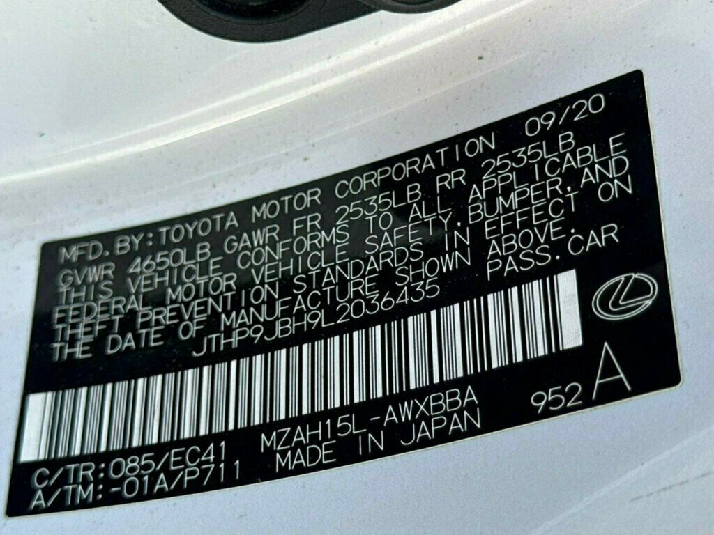 2020 Lexus UX UX 250h AWD - 22969916 - 48