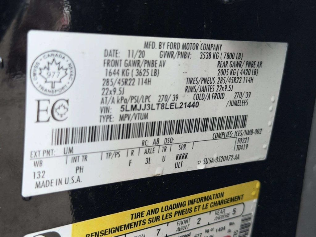2020 Lincoln Navigator L Reserve 4x4 - 23028711 - 15