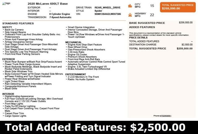 2020 McLaren 600LT Spider - 22923924 - 3