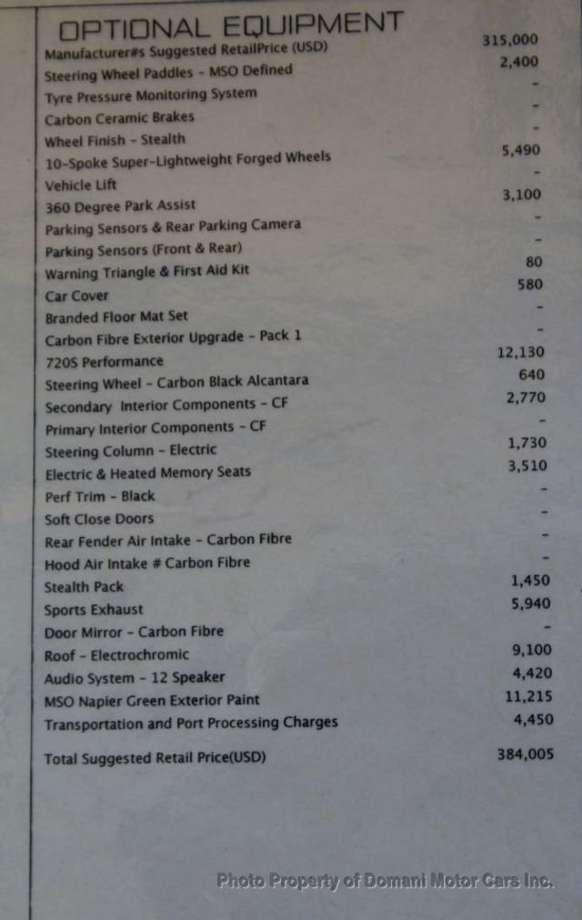 2020 McLaren 720S LOADED 720S ORIGINALLY $ 384,005 , JUST RECIEVED ITS ANNUAL - 20745933 - 6