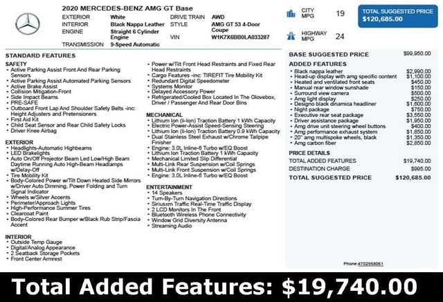 2020 Mercedes-Benz AMG GT AMG GT 53 4-Door Coupe - 22968341 - 2