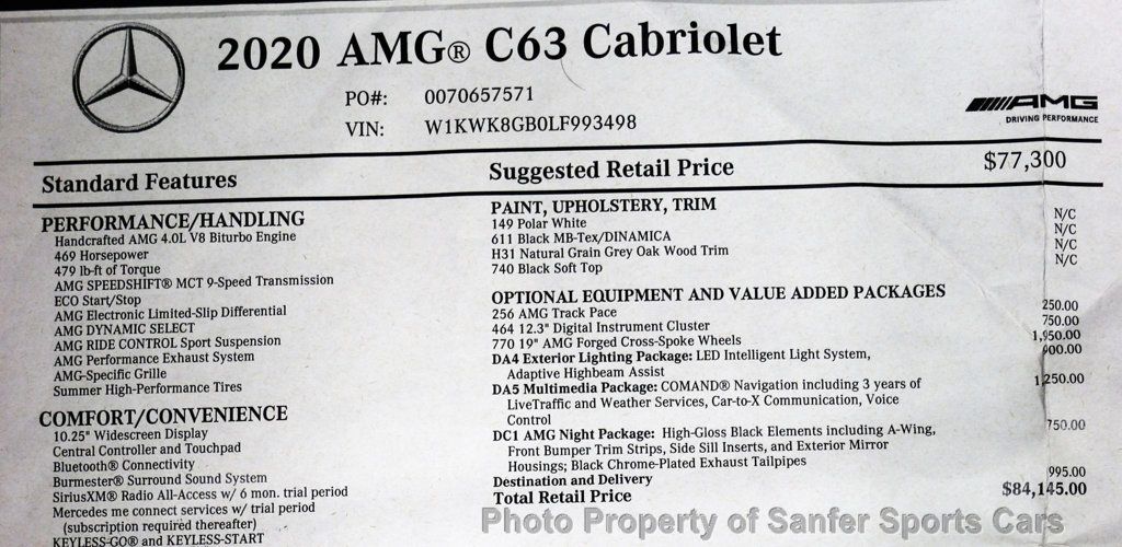 2020 Mercedes-Benz C-Class AMG C 63 Cabriolet - 22944891 - 50