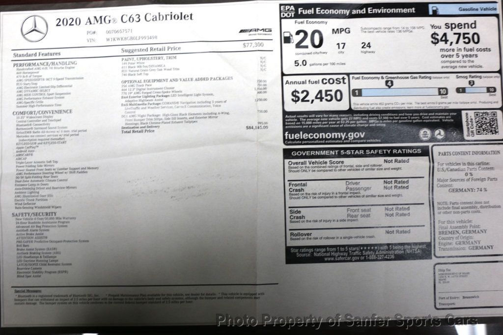 2020 Mercedes-Benz C-Class AMG C 63 Cabriolet - 22944891 - 52