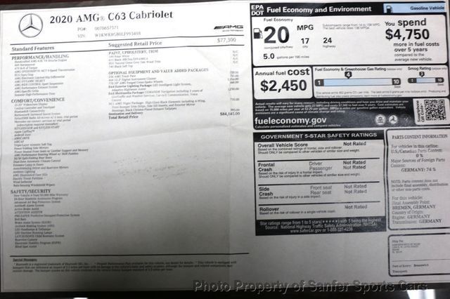 2020 Mercedes-Benz C-Class AMG C 63 Cabriolet - 22944891 - 52