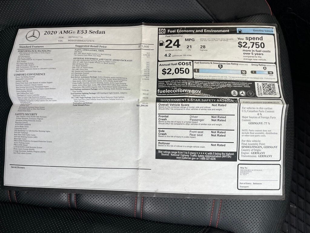 2020 Mercedes-Benz E-Class AMG E 53 4MATIC  - 22965754 - 54