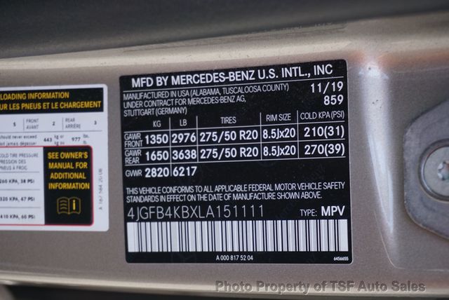 2020 Mercedes-Benz GLE GLE 350 4MATIC SUV CARPLAT NAVIGATION 360 CAMERAS PANORAMIC ROOF - 23037137 - 51