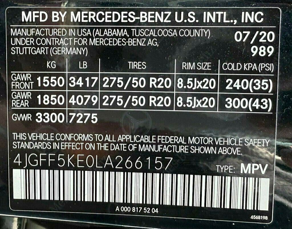 2020 Mercedes-Benz GLS GLS 450 4MATIC SUV - 22884071 - 53