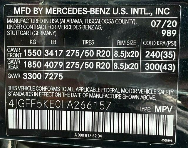 2020 Mercedes-Benz GLS GLS 450 4MATIC SUV - 22884071 - 53